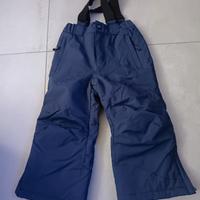 pantaloni da sci con bretelle