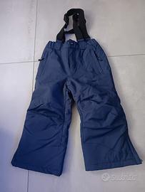 pantaloni da sci con bretelle