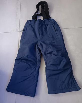 pantaloni da sci con bretelle