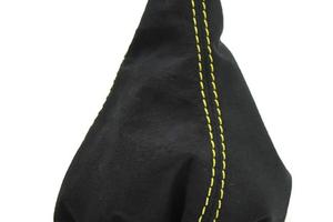 Cuffia cambio 500 o 595 alcantara filo giallo