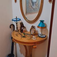 consolle mezza luna ingresso pii specchiera