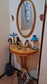 consolle mezza luna ingresso pii specchiera