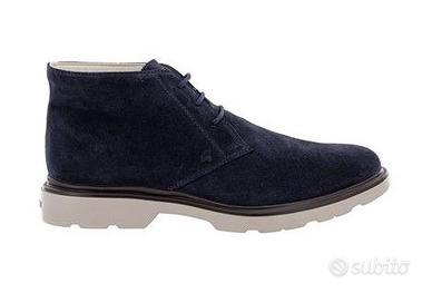 Polacchine Hogan blu in suede, taglia 7 (41)