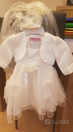 Vestito cerimonia bambina 6 mesi neonata