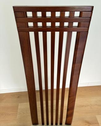 Set 5 sedie alto schienale stile Mackintosh legno
