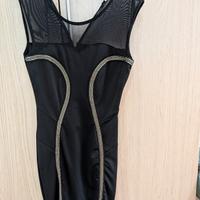 vestito nero attillato taglia S