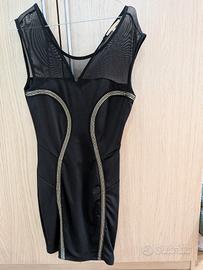 vestito nero attillato taglia S