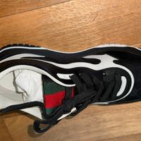 Men's Gucci Re-Web trainer nero e bianco uomo 44