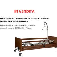 letto da degenza elettrico