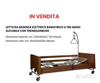 letto da degenza elettrico