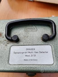 Rivelatore di gas Drager vintage mod. 21/31