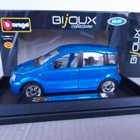 MODELLO FIAT PANDA SECONDA SERIE BLU BURAGO