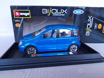 MODELLO FIAT PANDA SECONDA SERIE BLU BURAGO