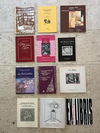 In blocco 12 volumi a tema ex libris