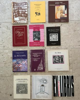 In blocco 12 volumi a tema ex libris