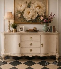 credenza shabby chic ,          cassettiera  ,