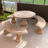 Tavolo giardino cemento