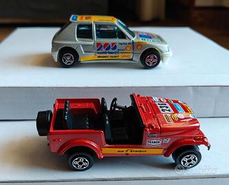 Modellini Auto anni ‘80 Bburago PEUGEOT, JEEP