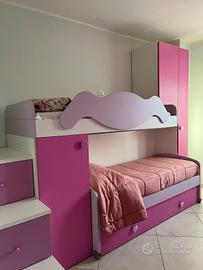 cameretta da bambini a castello 