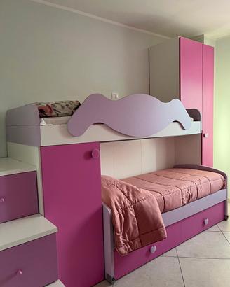 cameretta da bambini a castello 