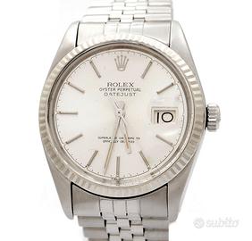 Rolex Date Just 16014 Acciaio Quadrante Argentè