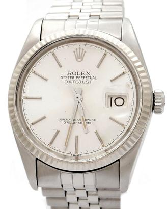 Rolex Date Just 16014 Acciaio Quadrante Argentè