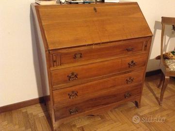 Ribalta Secretaire vintage (1965) Legno di Noce  