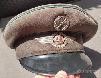 Berretto Militare RDA Reichsbahn anni '70/'80