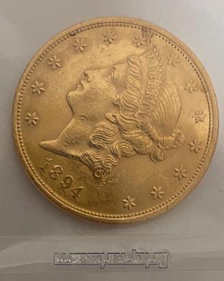 20 dollari liberty usa oro
