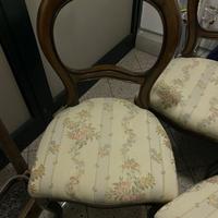 Sedie legno rivestite