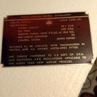 TARGHETTA IN ALLUMINIO LOTUS CARS LTD