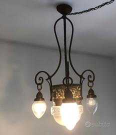 Elegante lampadario liberty, inizio ‘900