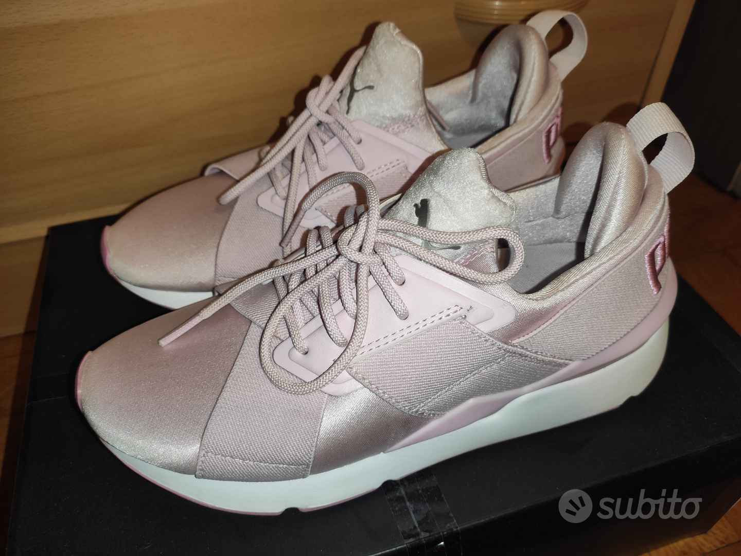 Puma muse hotsell satin nere