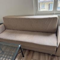 2 divani  3 posti in tessuto beige