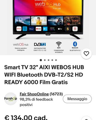 smart TV 32" AIXI LED HD Ready