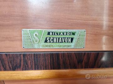RARO Biliardo SCHIAVON Padova - 3mt Regolamentare