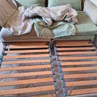 Divano letto Ikea e poltrone cassettiera omaggio