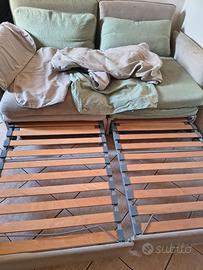 Divano letto Ikea e poltrone cassettiera omaggio
