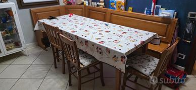 tavolo con giro panca 130x 220