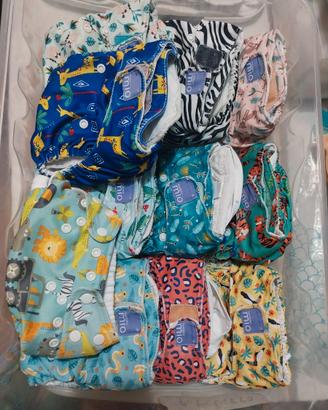 Set pannolini lavabili 0-3 anni