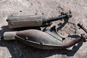 2 Marmitte Piaggio Zip 50 – Originale + Castrol