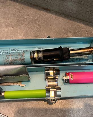 Weller Pyropen Piezo saldatore gas con valigetta