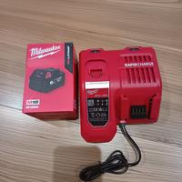 caricabatterie e batteria millwaukee 