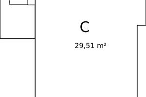 STANZA+STUDIO 30 metri quadri
