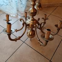 lampadario in ottone 