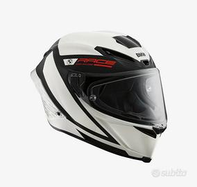 Casco M Pro Race ECE Curbs bianco