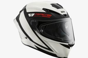 Casco M Pro Race ECE Curbs bianco