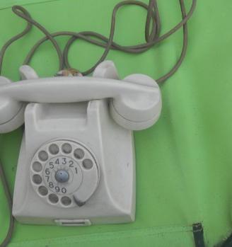 Raro telefono bakelite bianca