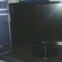 PC Olicvetti, monitor 19 philips, tastiera, wifi