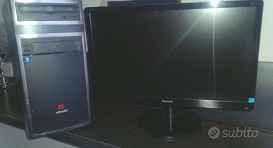 PC Olicvetti, monitor 19 philips, tastiera, wifi